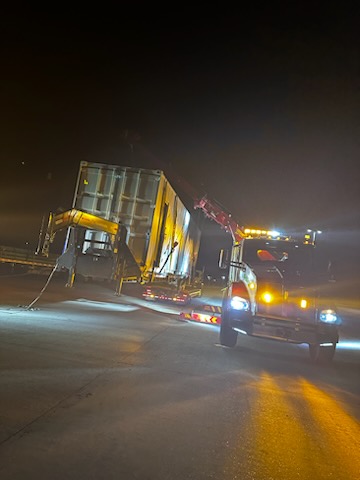 crane lift for portable building placement